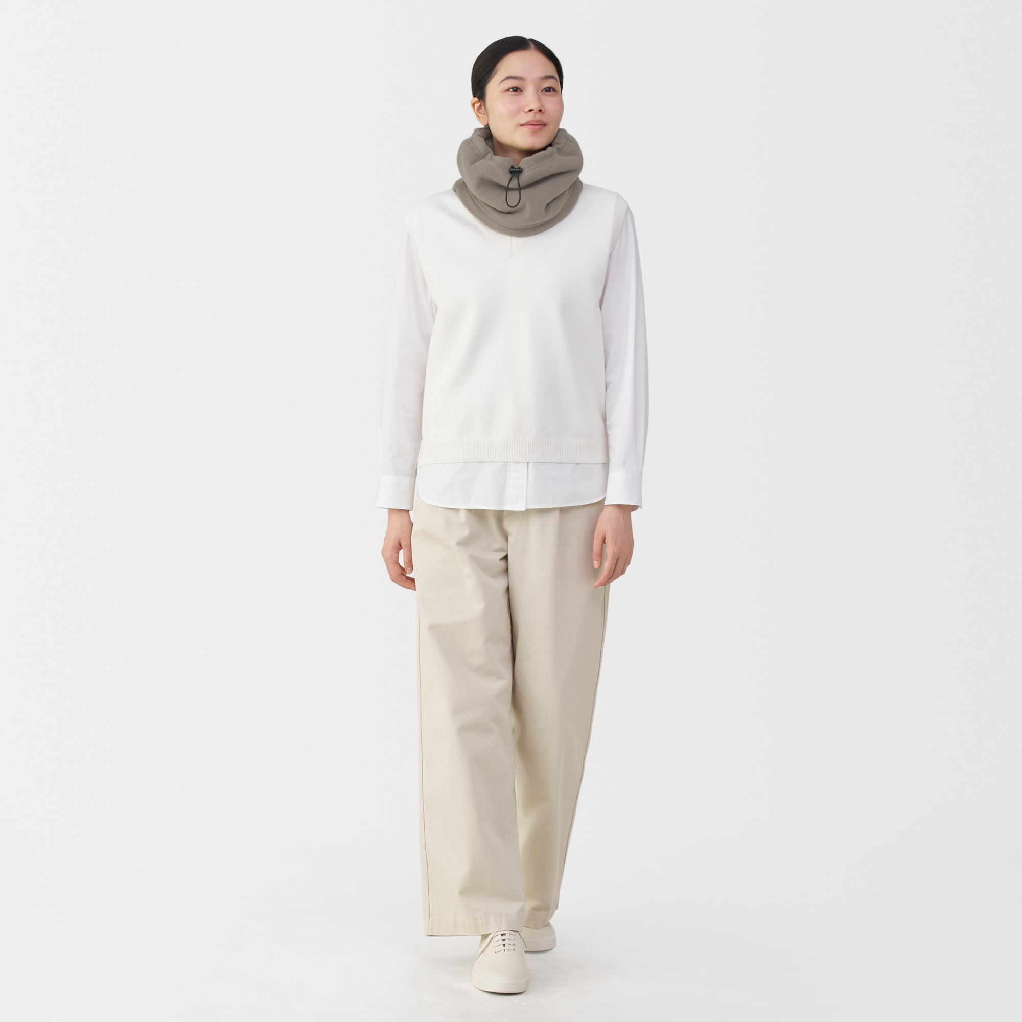 再生ポリエステル　内ボアフリース　ネックウォーマー