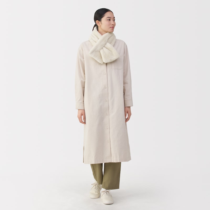 再生ポリエステルあったかボア　マフラー