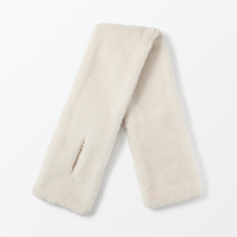 再生ポリエステルあったかボア　マフラー