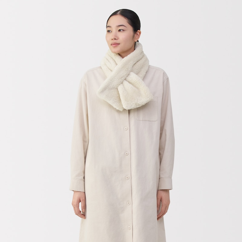 再生ポリエステルあったかボア　マフラー