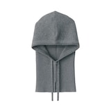 首のチクチクを抑えたメリノウール混　バラクラバ