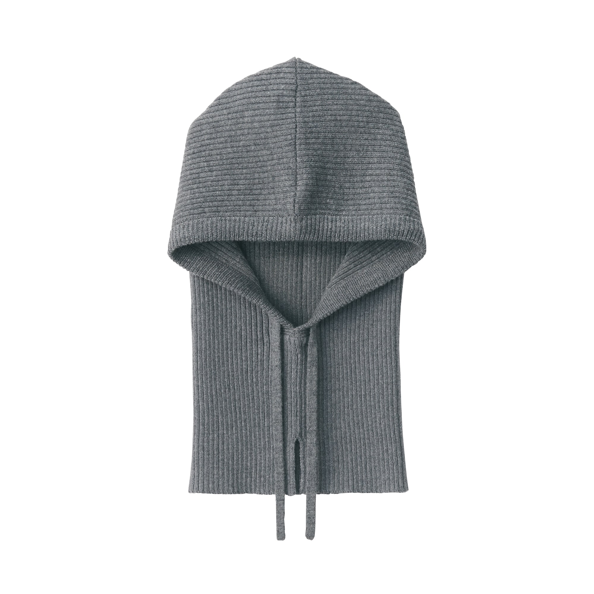 首のチクチクを抑えたメリノウール混　バラクラバ