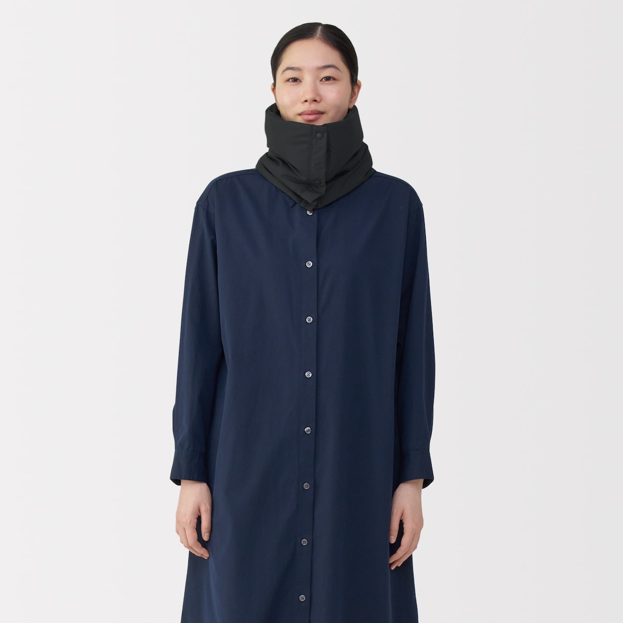 吸湿発熱中わた表面撥水パッカブル　ネックウォーマー