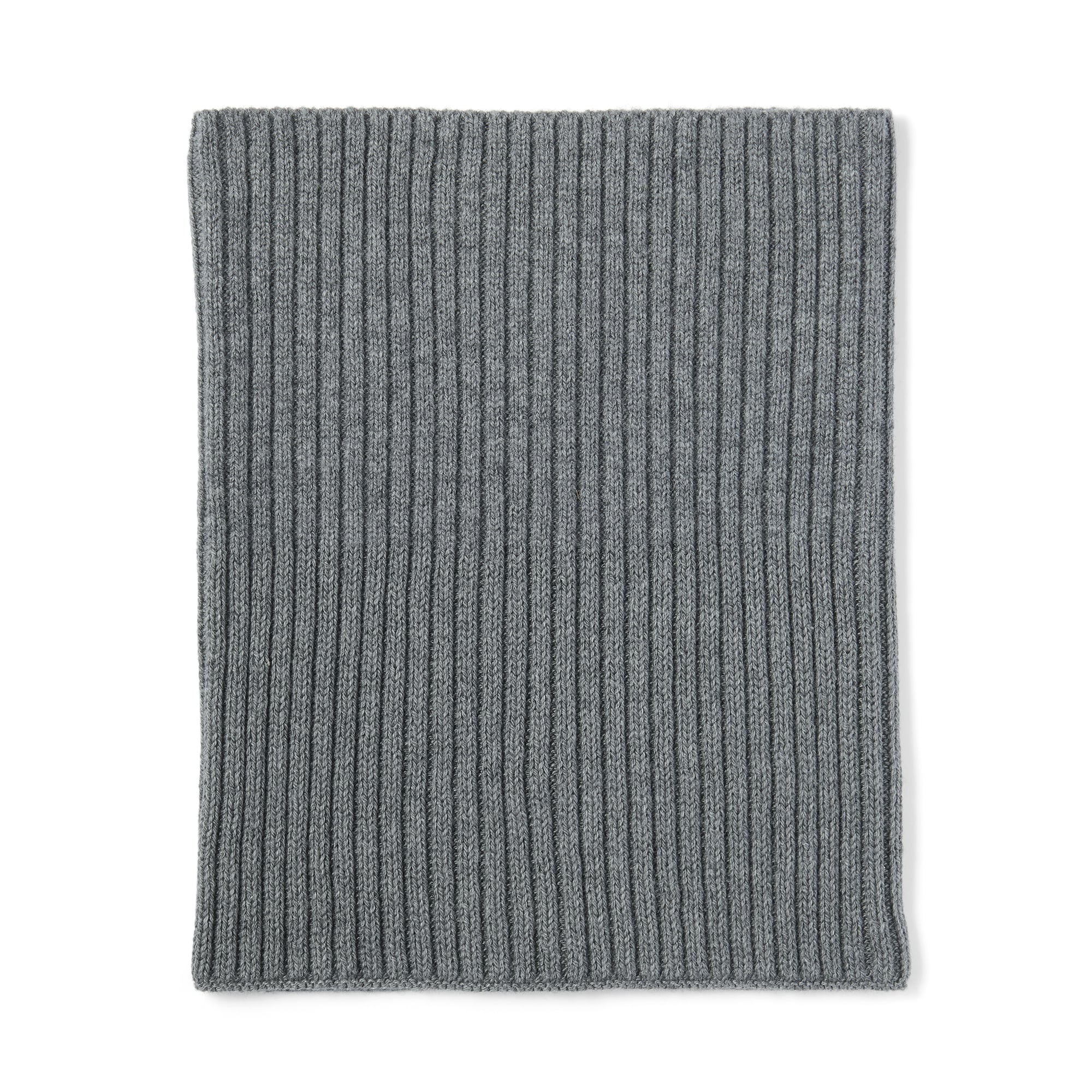 首のチクチクを抑えたメリノウール混　ネックウォーマー