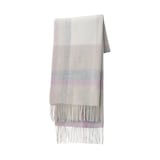 ふっくらウール　大判ストール（チェック）