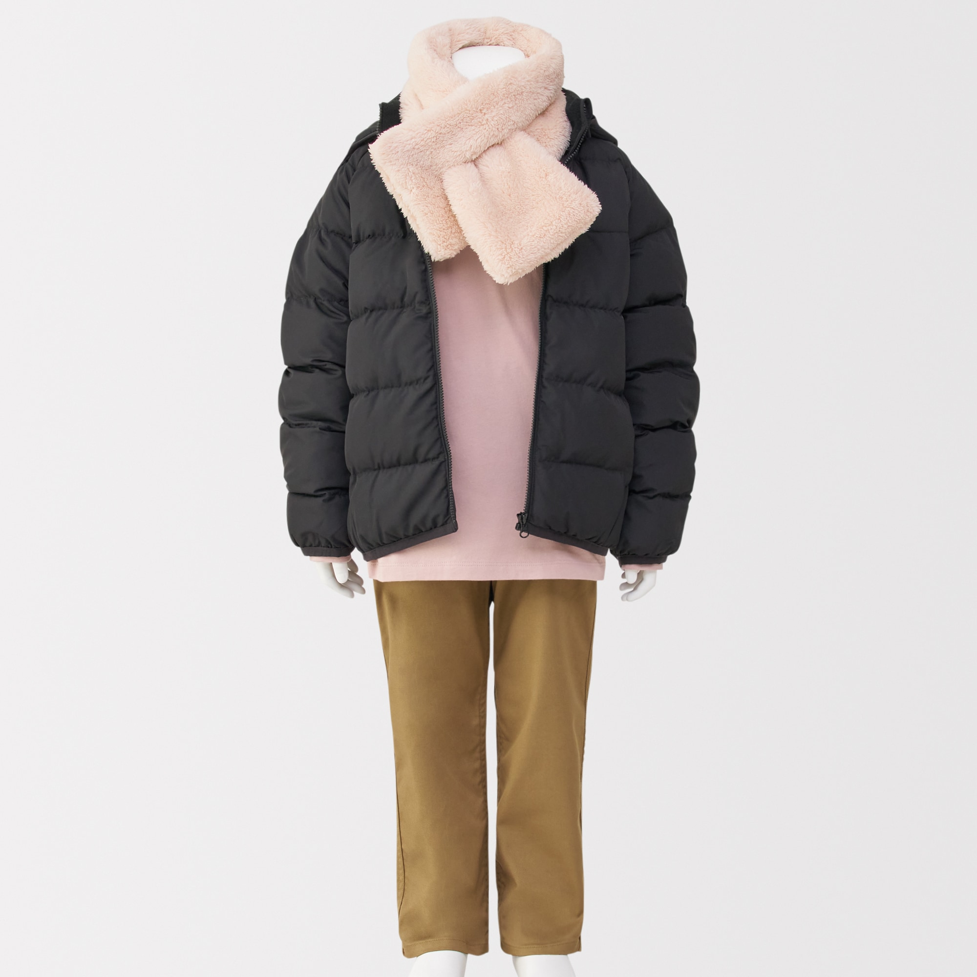 ＜キッズ＞　再生ポリエステルあったかボア　マフラー