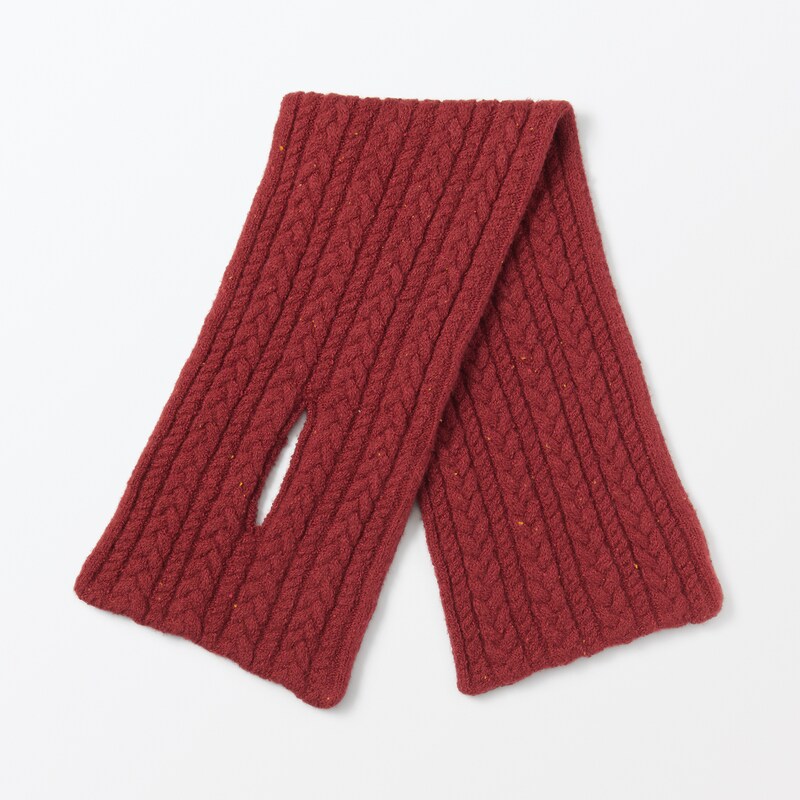 ＜キッズ＞　再生ポリエステル混のびのび　マフラー