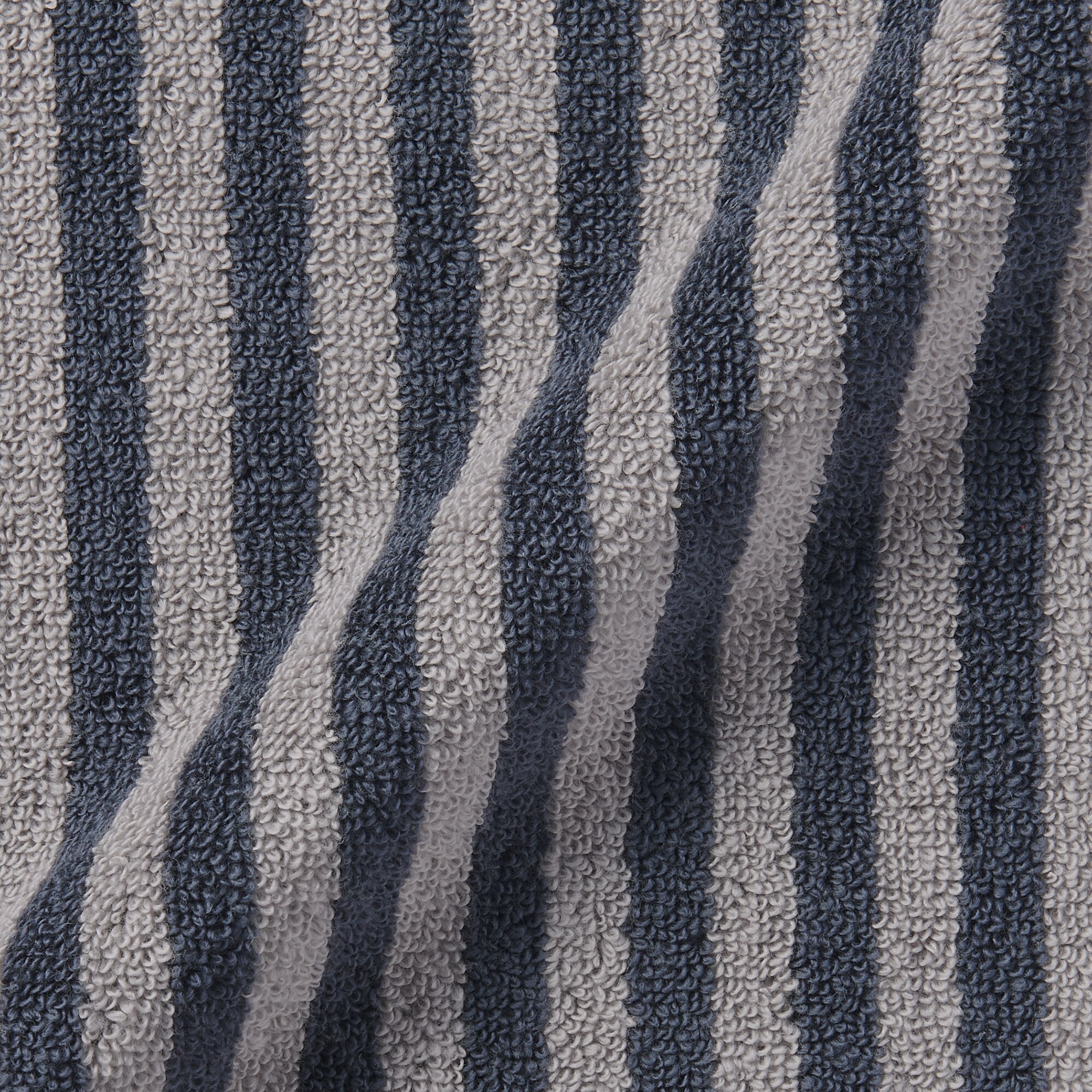 綿　やわらかタオル　ハンカチ（縞）　