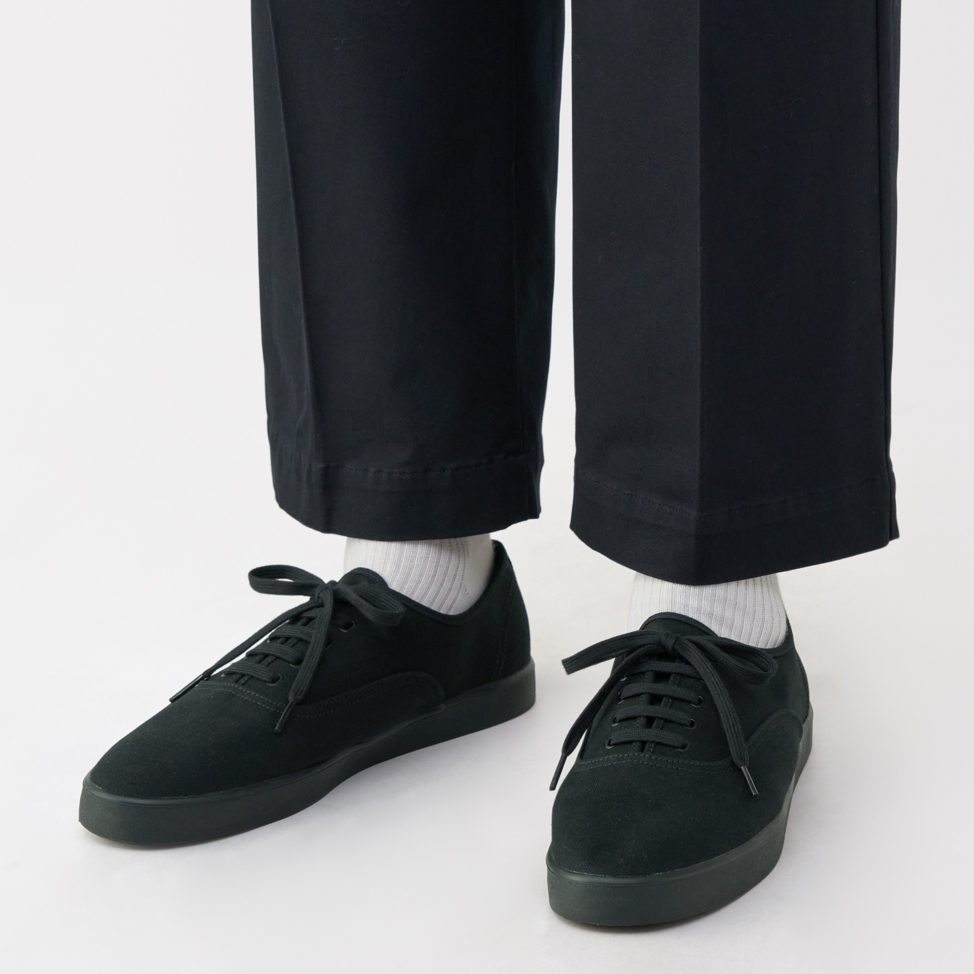 紳士 柔らかい中敷を使用した 撥水キャンバススニーカー | 無印良品