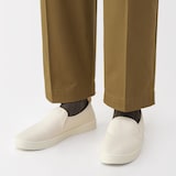 紳士　柔らかい中敷を使用した　撥水スリッポンスニーカー