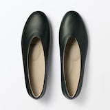 婦人　疲れにくい　レザー深履きシューズ