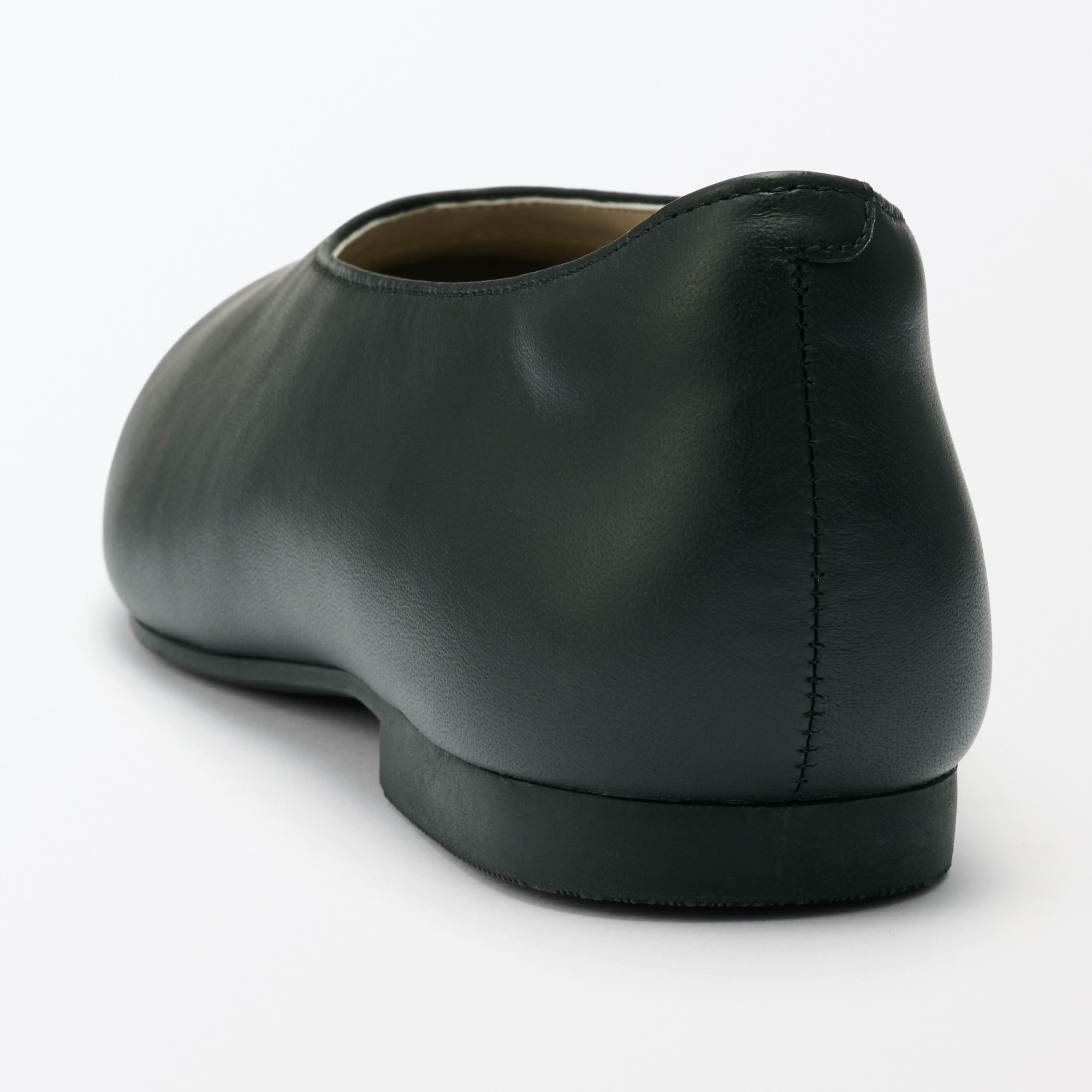 婦人　疲れにくい　レザー深履きシューズ