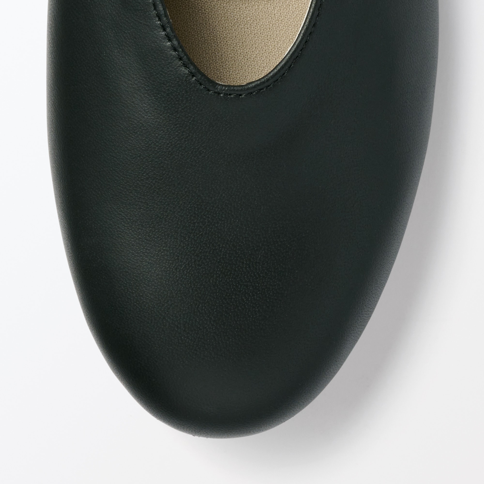 婦人　疲れにくい　レザー深履きシューズ