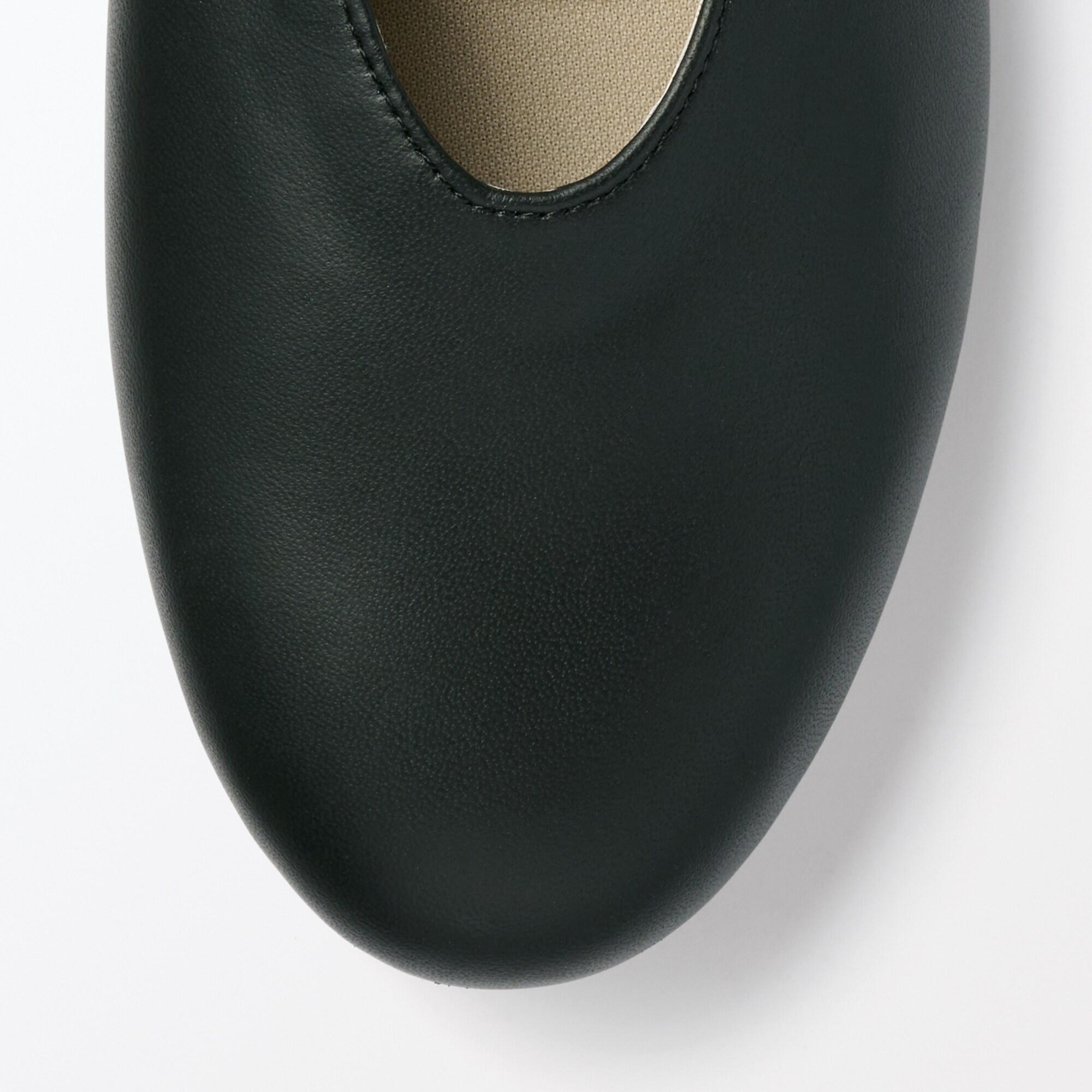 婦人　疲れにくい　レザー深履きシューズ