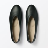 婦人　疲れにくい　レザー深履きシューズ