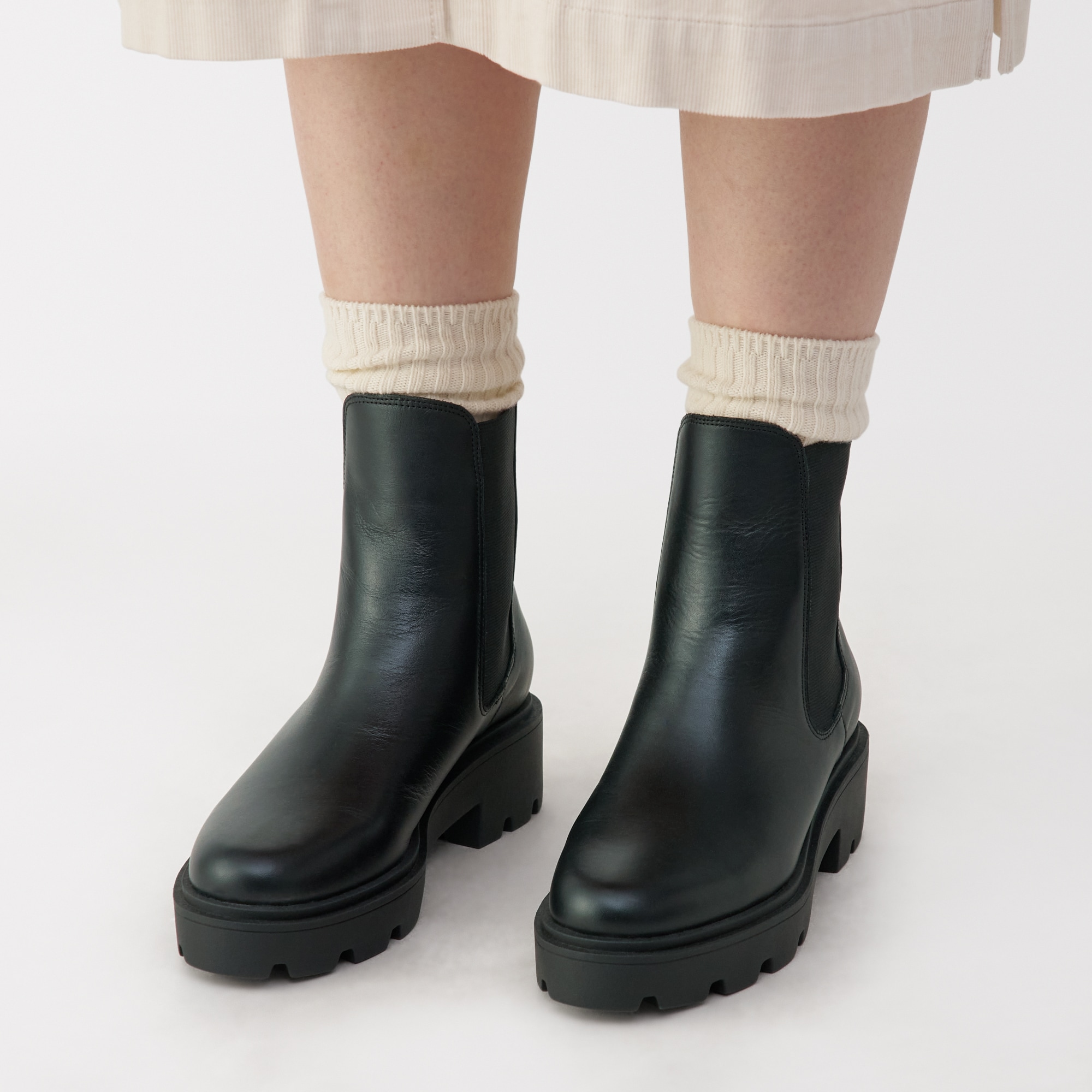 婦人 レザーチェルシーブーツ | 無印良品