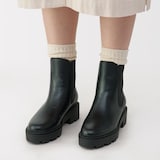 婦人　レザーチェルシーブーツ