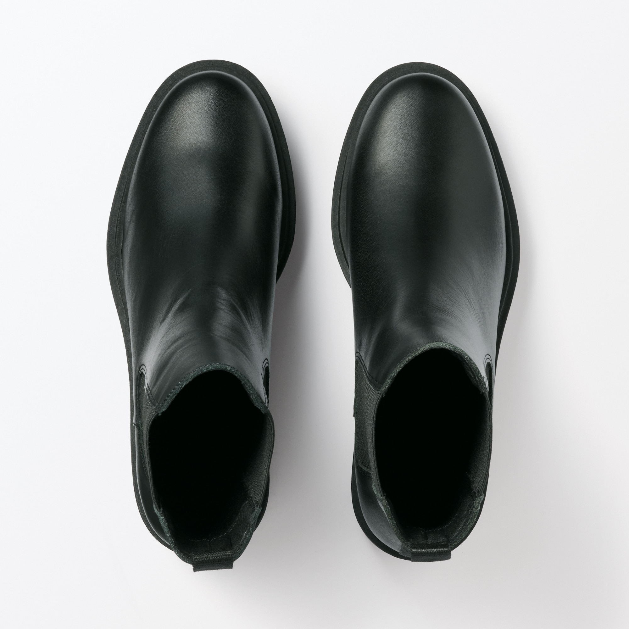 婦人　レザーチェルシーブーツ