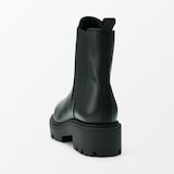 婦人　レザーチェルシーブーツ