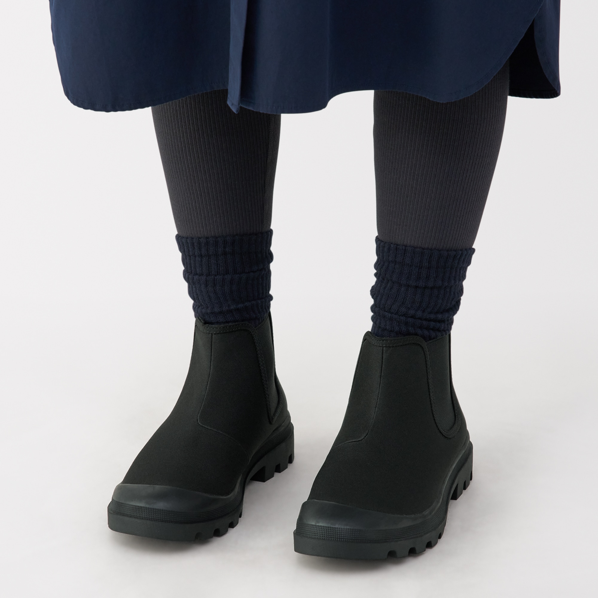 婦人　柔らかい中敷を使用した　撥水サイドゴアブーツ