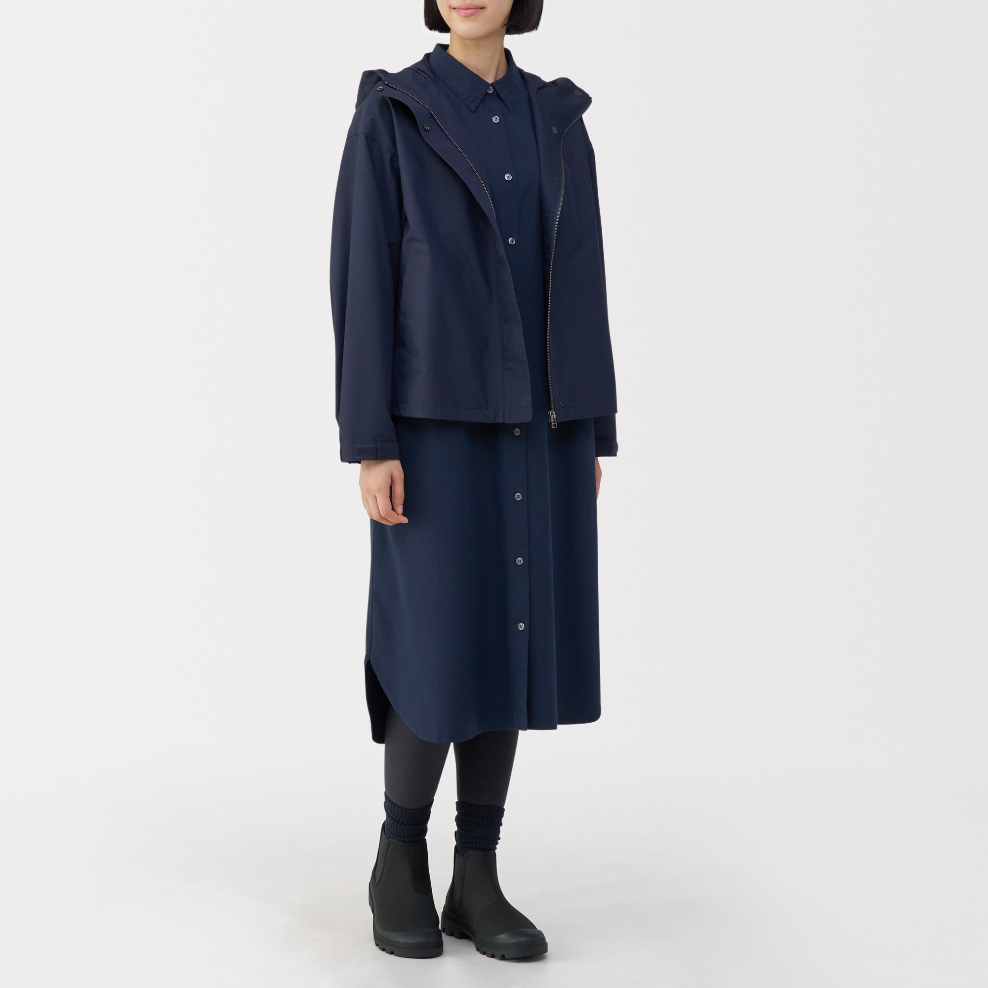 婦人　柔らかい中敷を使用した　撥水サイドゴアブーツ