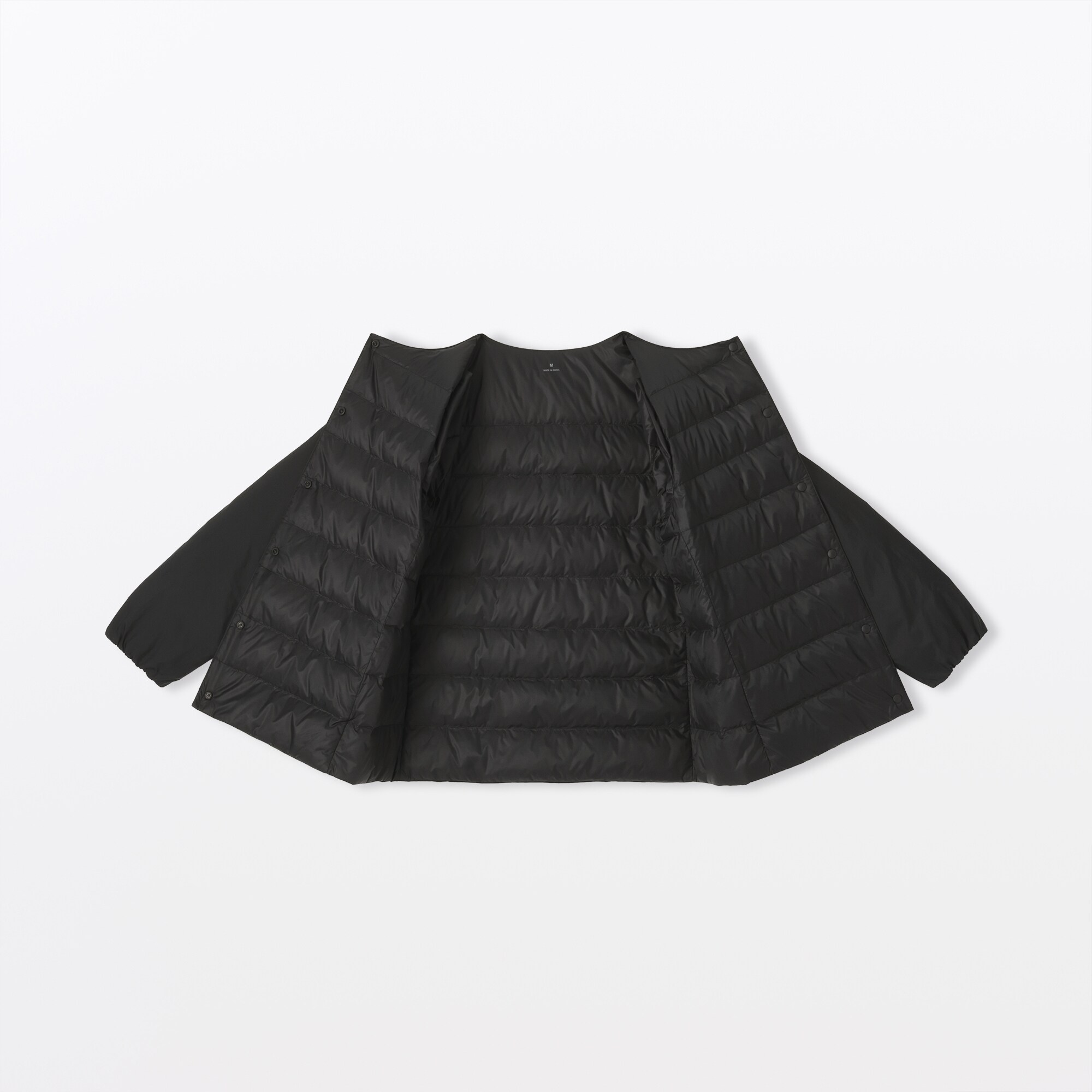 婦人 軽量ダウンポケッタブルノーカラージャケット | 無印良品