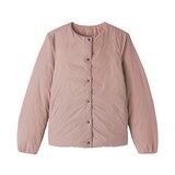 婦人　軽量ダウンポケッタブルノーカラージャケット