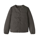 婦人　軽量ダウンポケッタブルノーカラージャケット