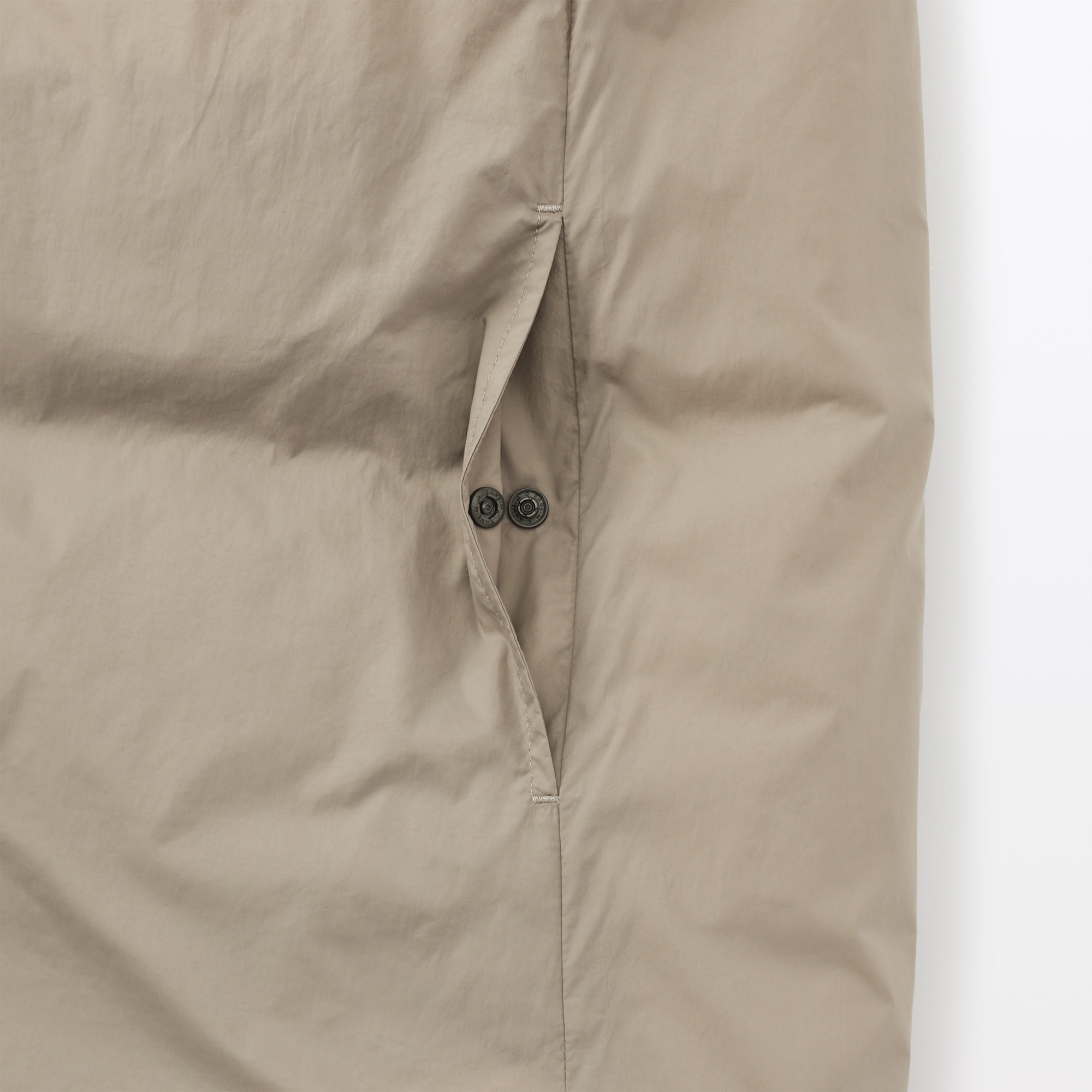 婦人 軽量ダウンポケッタブルノーカラーロングベスト | 無印良品