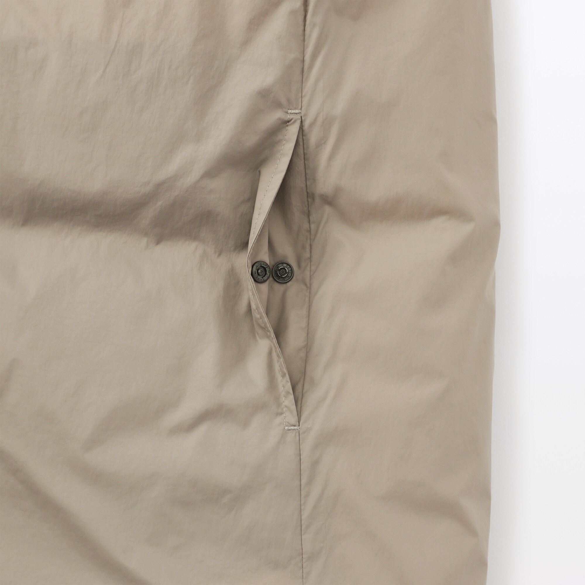 婦人 軽量ダウンポケッタブルノーカラーロングベスト | 無印良品