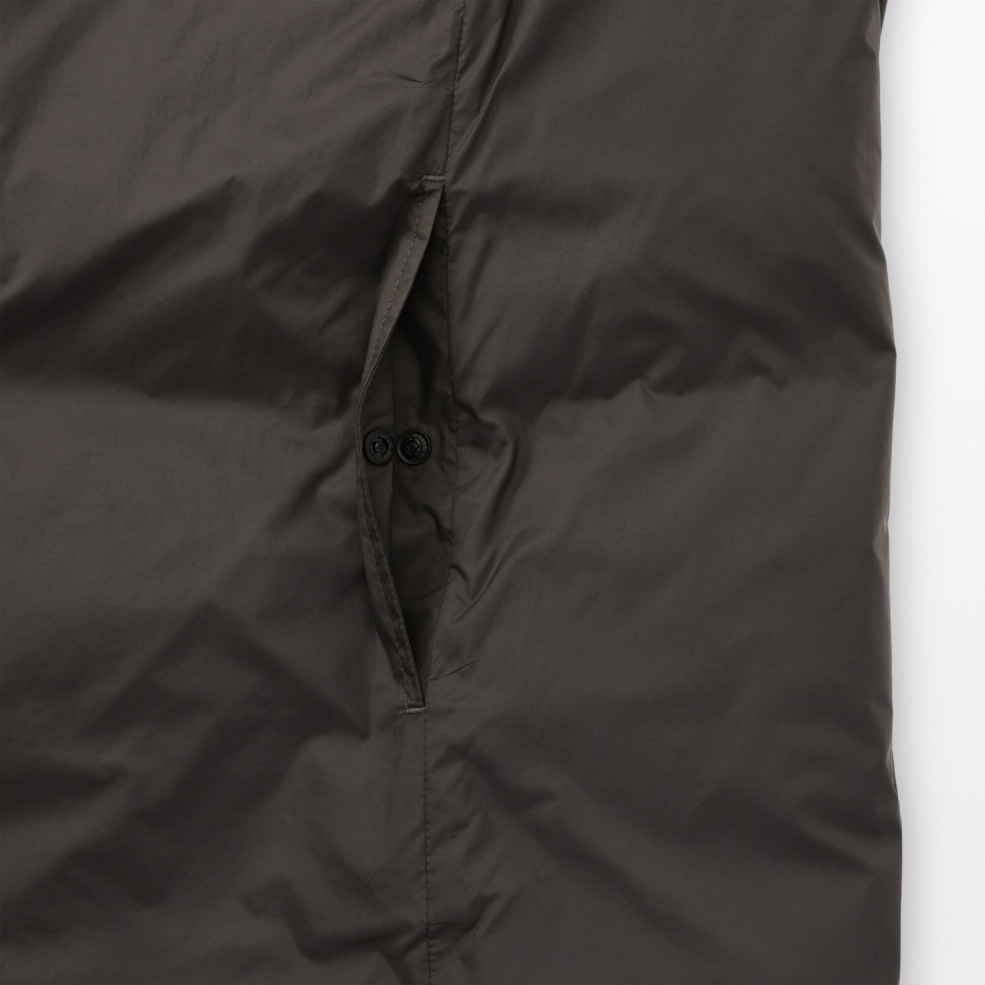 婦人 軽量ダウンポケッタブルノーカラーロングベスト | 無印良品