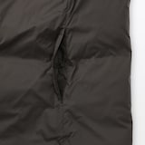 婦人　軽量ダウンポケッタブルノーカラーロングベスト