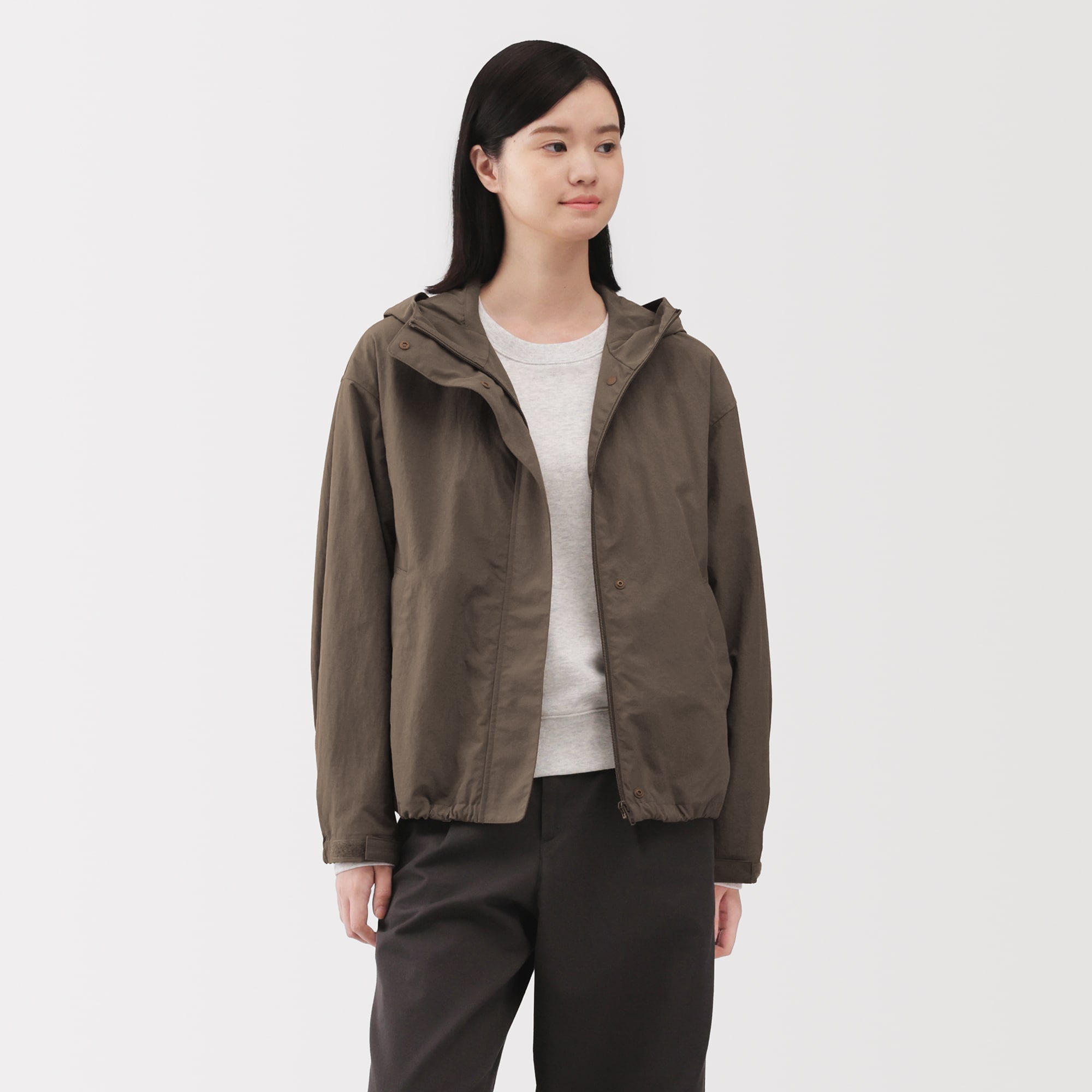 ss　無印ジャケット 婦人 撥水UVカットポケッタブルフードジャケット | 無印良品