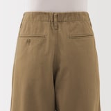 婦人　ムラ糸　チノタックワイドパンツ　股下長め