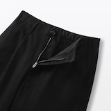 婦人　ムラ糸　チノタックワイドパンツ　股下長め