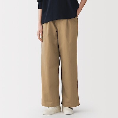 婦人　ムラ糸　チノタックワイドパンツ（2025年仕様）