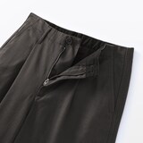 婦人　ムラ糸　チノタックワイドパンツ