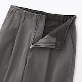 婦人　ムラ糸　チノタックワイドパンツ