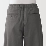 婦人　ムラ糸　チノタックワイドパンツ