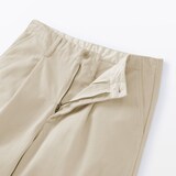 婦人　ムラ糸　チノタックワイドパンツ