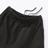 婦人　洗いざらし　コットンイージーテーパードパンツ