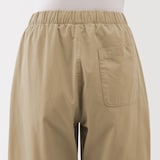 婦人　洗いざらし　コットンイージーテーパードパンツ