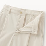 婦人　縦横ストレッチ起毛　タックワイドパンツ