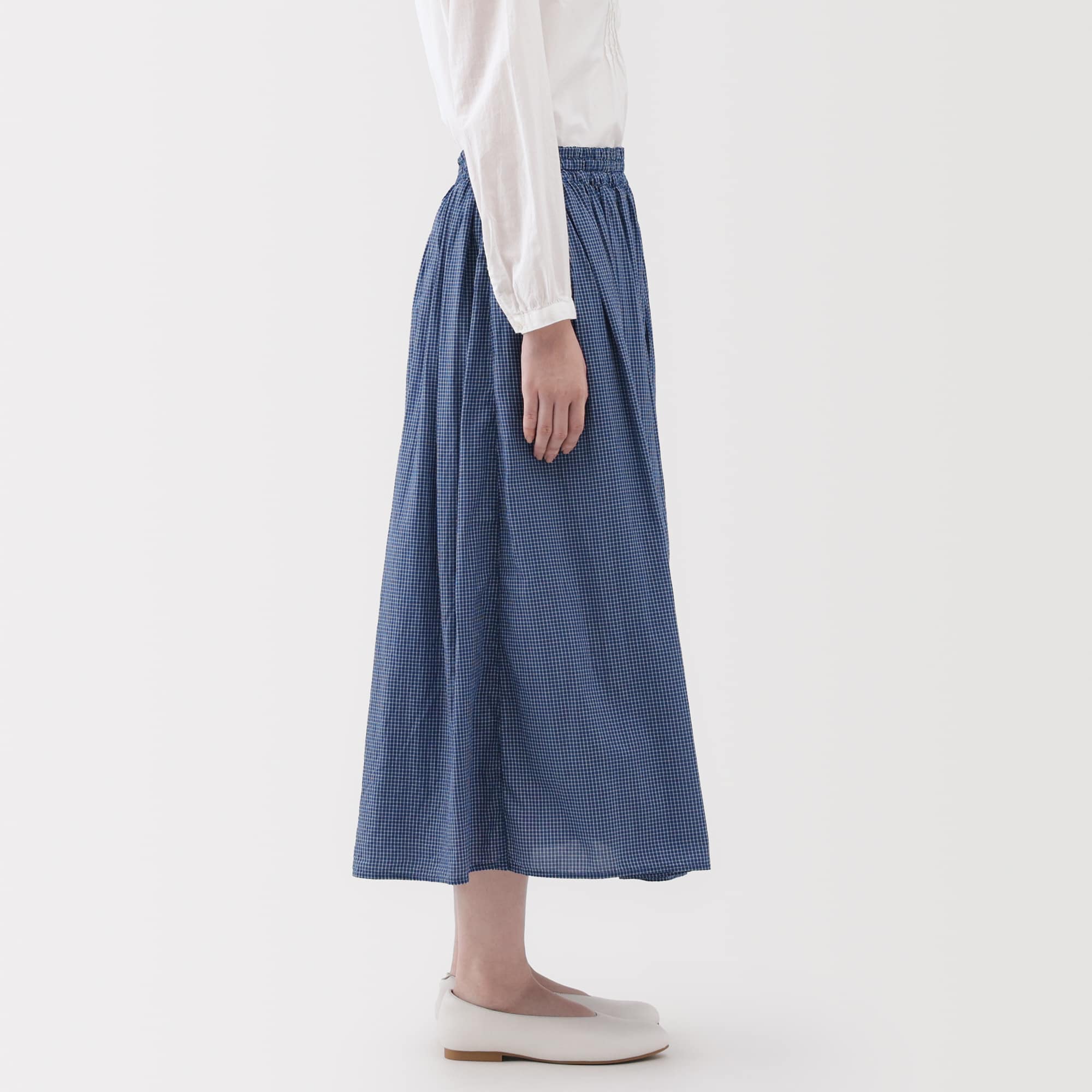 婦人 綿ボイル ギャザースカート | 無印良品