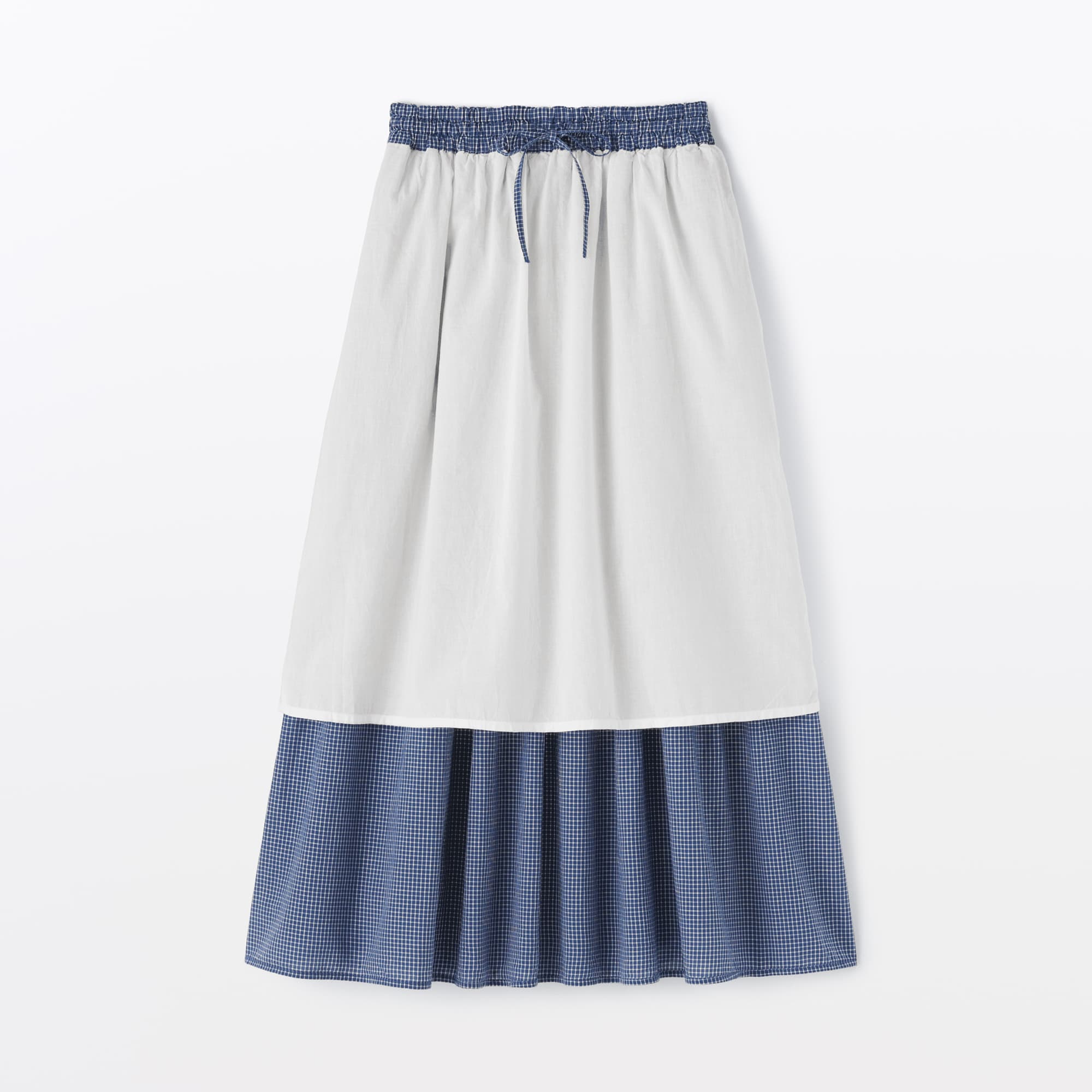 婦人　綿ボイル　ギャザースカート