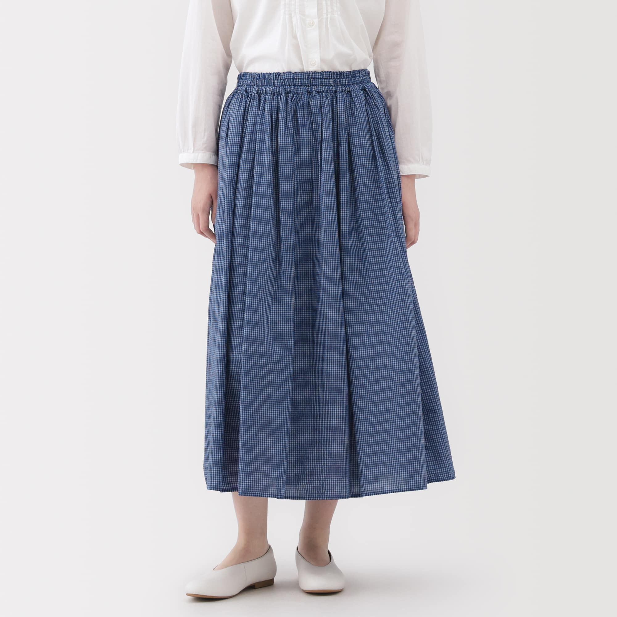 婦人 綿ボイル ギャザースカート | 無印良品