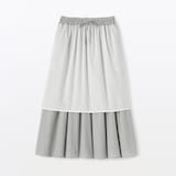 婦人　綿ボイル　ギャザースカート