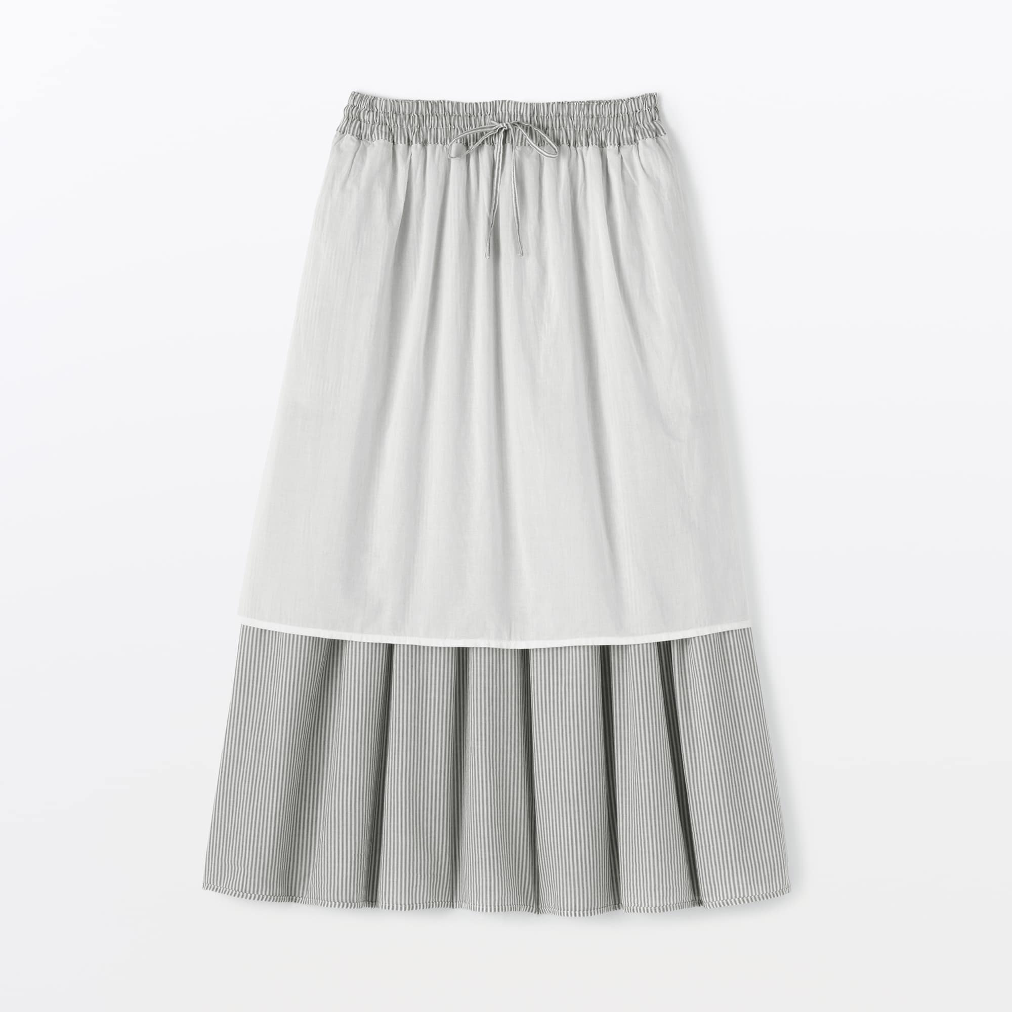 婦人　綿ボイル　ギャザースカート