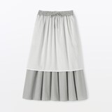 婦人　綿ボイル　ギャザースカート