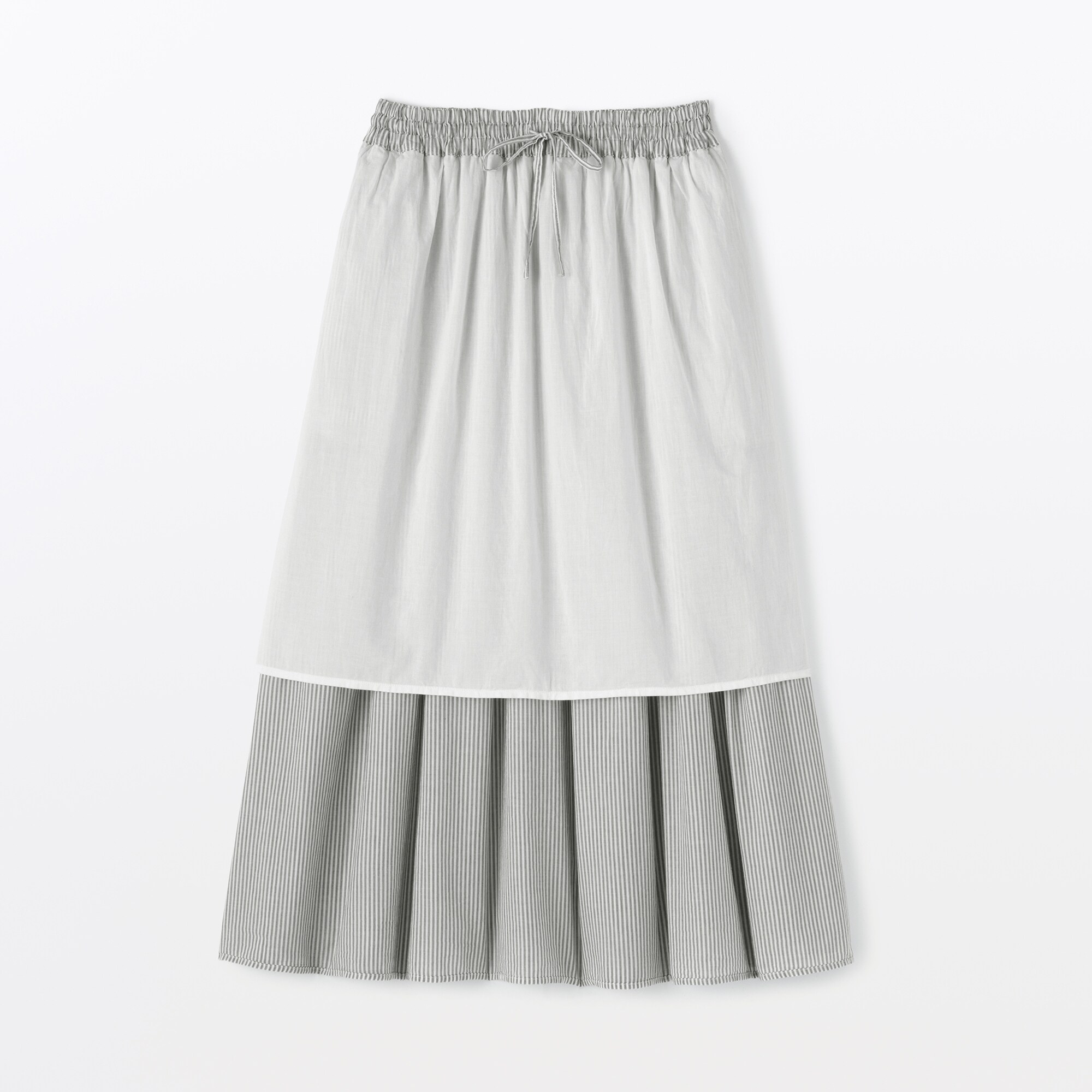 婦人　綿ボイル　ギャザースカート